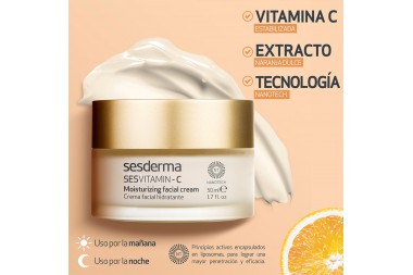 Crema Facial Sesvitamin C Hidratante 50 mL