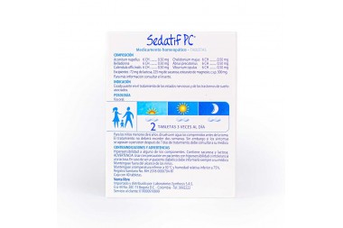 Sedatif PC 40 Tabletas