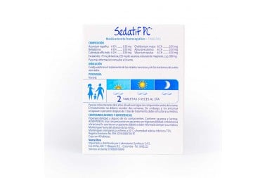 Sedatif Pc 40 Tabletas