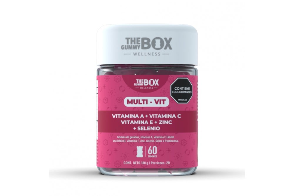 GOMA DE GELATINA THE GUMMY BOX MULTI VIT 180 G