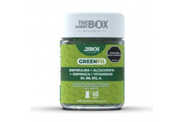 GOMA DE GELATINA THE GUMMY BOX GREEN FIT 180 G