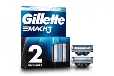 Repuesto Máquina Para Afeitar Gillette Mach 3 Caja Con 2 Cartuchos