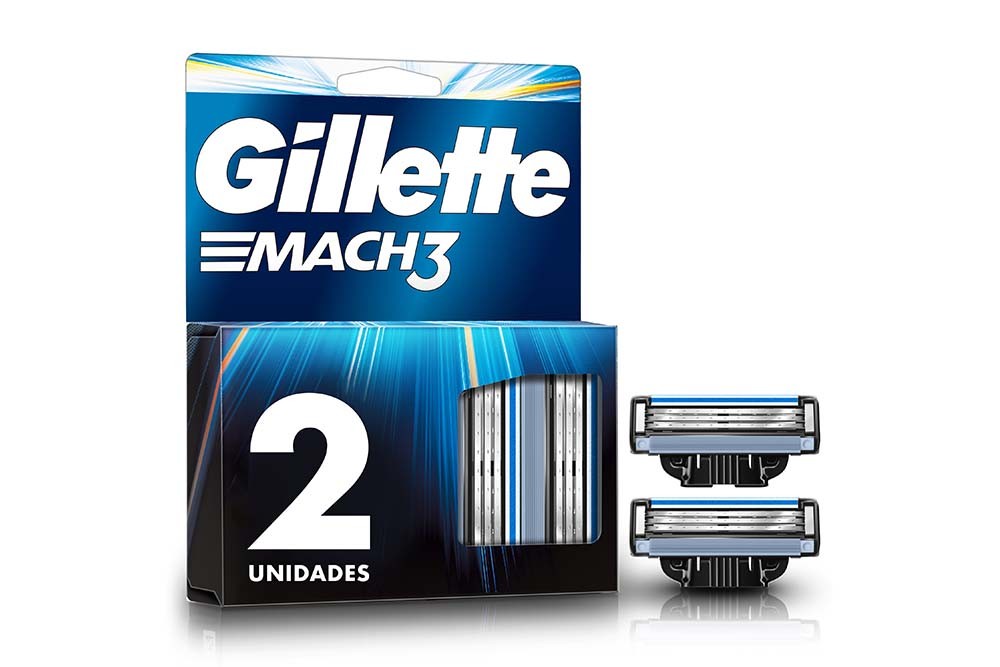 Repuesto Máquina Para Afeitar Gillette Mach 3 2 Cartuchos