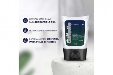 Loción Hidratante Después Afeitada Gillette Piel Sensitive 75 mL