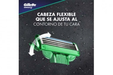 REPUESTO MAQUINA DE AFEITAR GILLETTE MACH3 4 UNDS