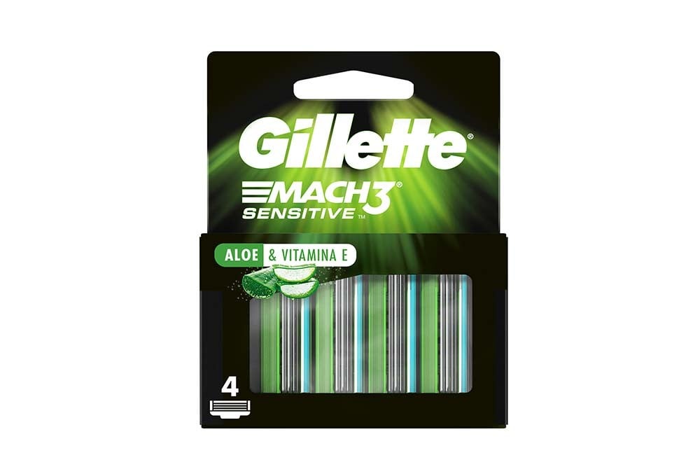 Repuesto Maquina De Afeitar Gillette Mach 3 4 Unds