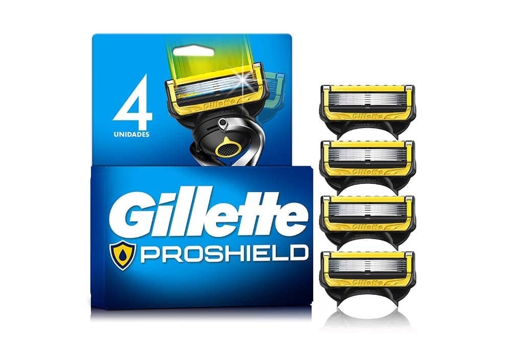 Repuesto Maquina De Afeitar Gillette 5 Hojas Proshield 4 Unds