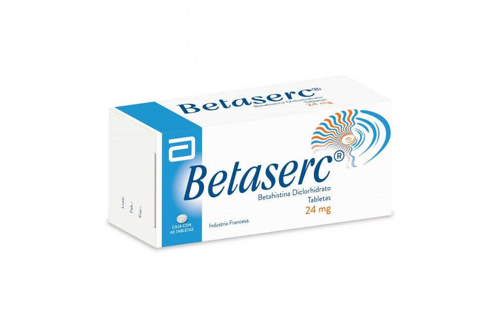 BETASERC 24 MG 40 TABLETAS