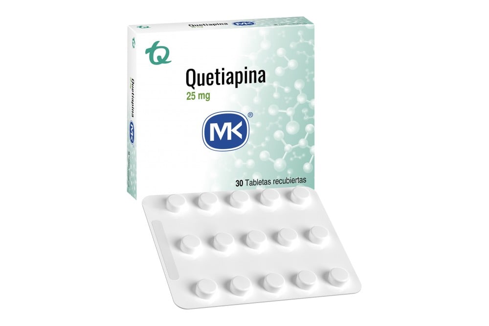 Quetiapina 25 Mg 30 Tabletas Recubiertas