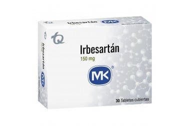 Irbesartan 150 mg 14 Tabletas Cubiertas