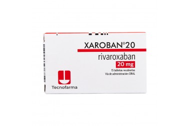 XAROBAN 20 MG 15 TABLETAS...