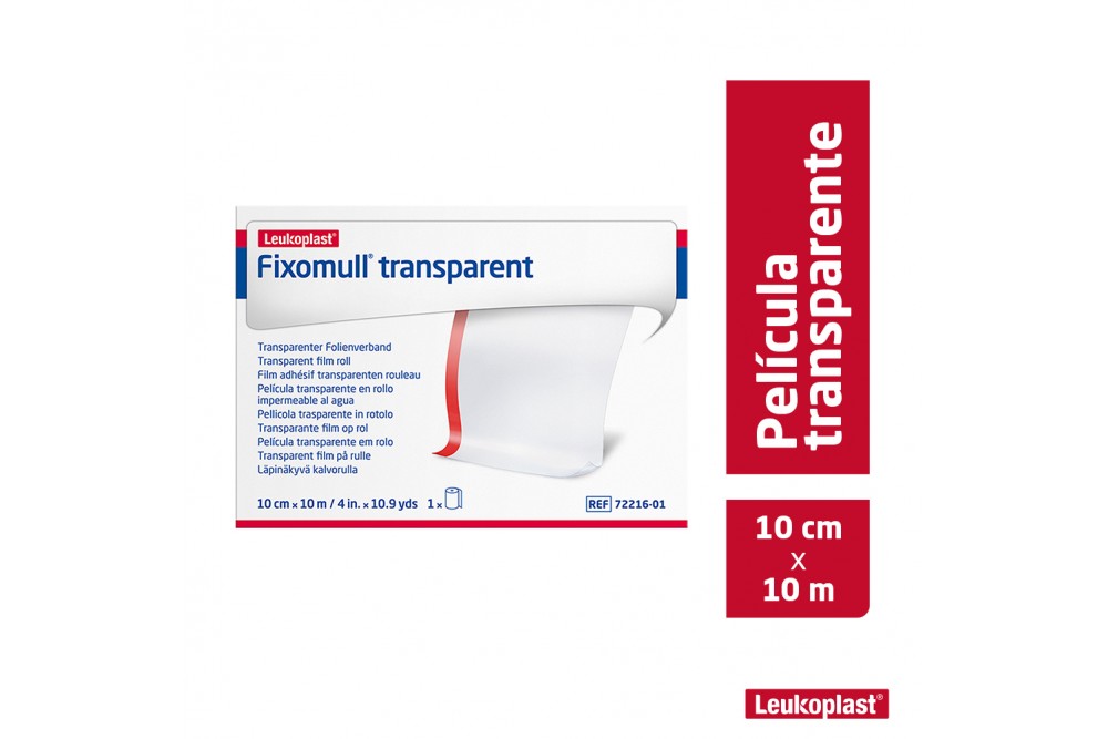 Tiras Transparentes Fixomull 10 Cm X 10 Cm Und
