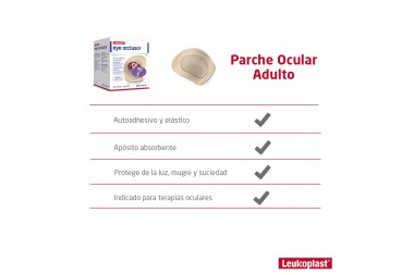 Parche Ocular 5,5 x 7,6 cm Adulto 30 Unids