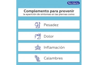 Calcetín Compresión No-Varix T-M Azul 8-15 Mmhg Hombre Und