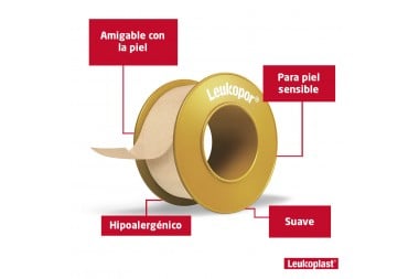 Micropore Leukopor Color Piel Bsn Medical 2.5 Cm X 2.74 M Und