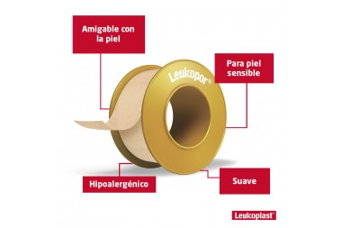 Micropore Leukopor Hipoalergénico 1.25 Cm X 9,14 M Und