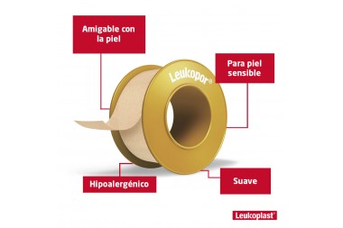 Micropore Leukopor Hipoalergénico 1.25 cm x 9,14 m Und