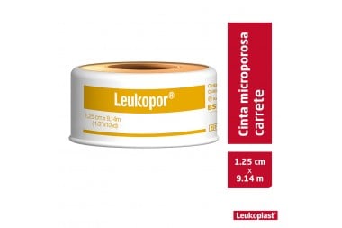 Micropore Leukopor Hipoalergénico 1.25 cm x 9,14 m Und