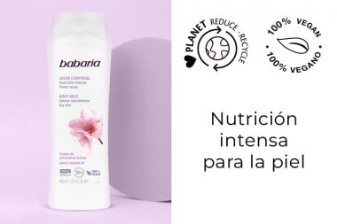 Crema Leche Corporal Aceite Babaria Almendras Dulces 400 Ml