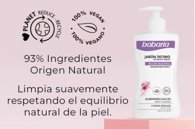 JABON INTIMO BABARIA almendras dulces 300 ml