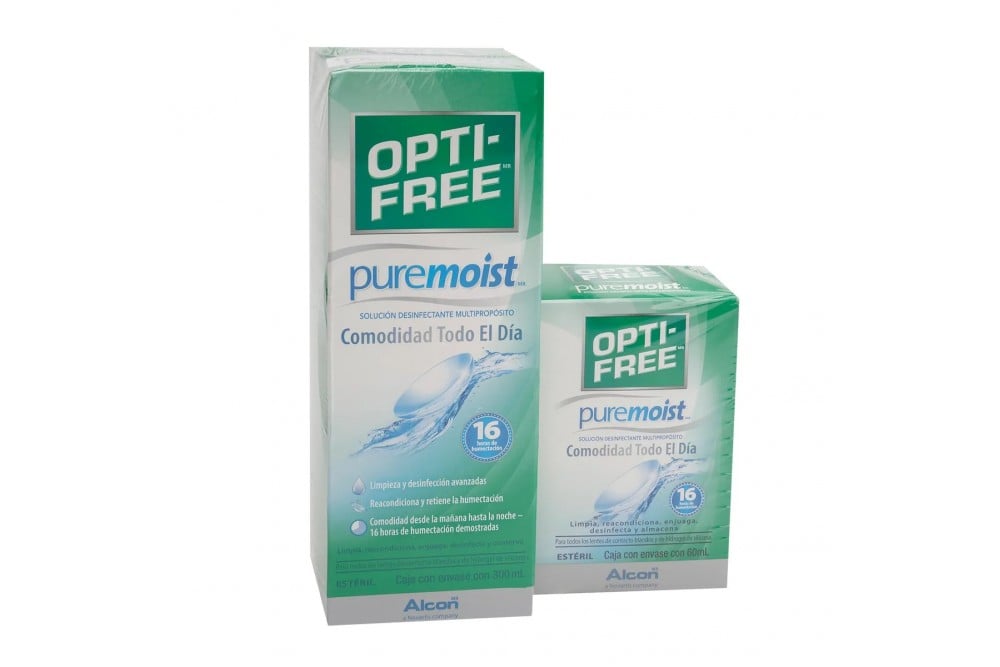 Oferta Opti-Free Puremoist Solución Desinfectante Multipropósito 300 Ml