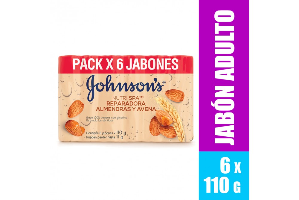 OFERTA JABÓN JOHNSON'S NUTRI SPA 6 UND