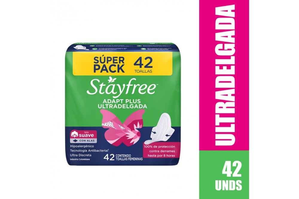 Oferta Toallas Higienicas Stayfree 42 Unds