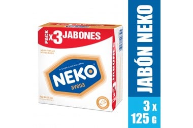 Jabón Neko Avena 3 Unds