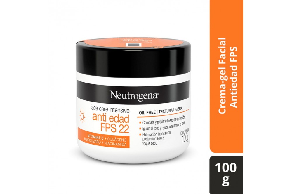 HIDRATANTE FACIAL ANTIEDAD NEUTROGENA FPS 22 100 g