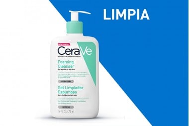 Gel Limpiador Cerave Espumoso Piel Normal Y Seca 473 Ml