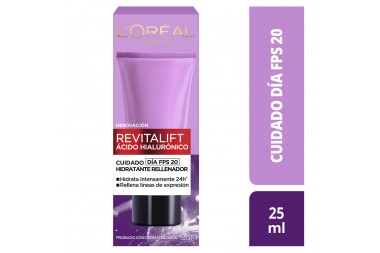 Crema Antiarrugas Revitalift Ácido Hialurónico FPS 20 25 mL