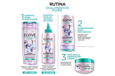Acondicionador Elvive Hialuro Pure 370 Ml