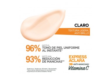 Suero Anti-Manchas Garnier Spf 50 Color Claro Con Vitamina C  40 G