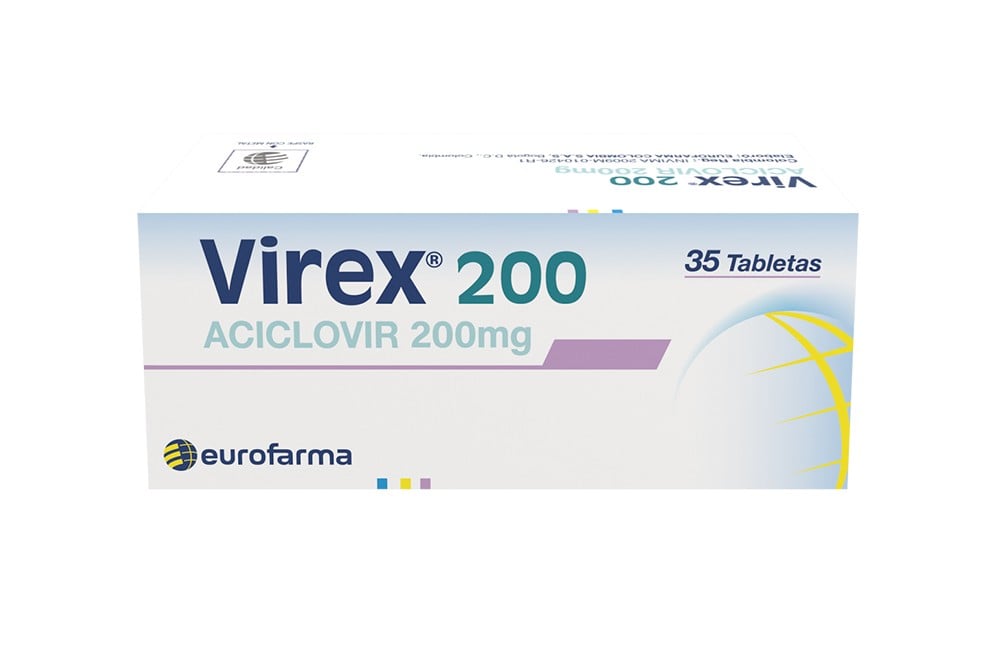 Aciclovir Virex 200 Mg 35 Tabletas