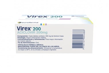 Aciclovir Virex 200 Mg 35 Tabletas