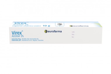 Aciclovir Virex 3% Ungüento Oftálmico Esteril 10 G