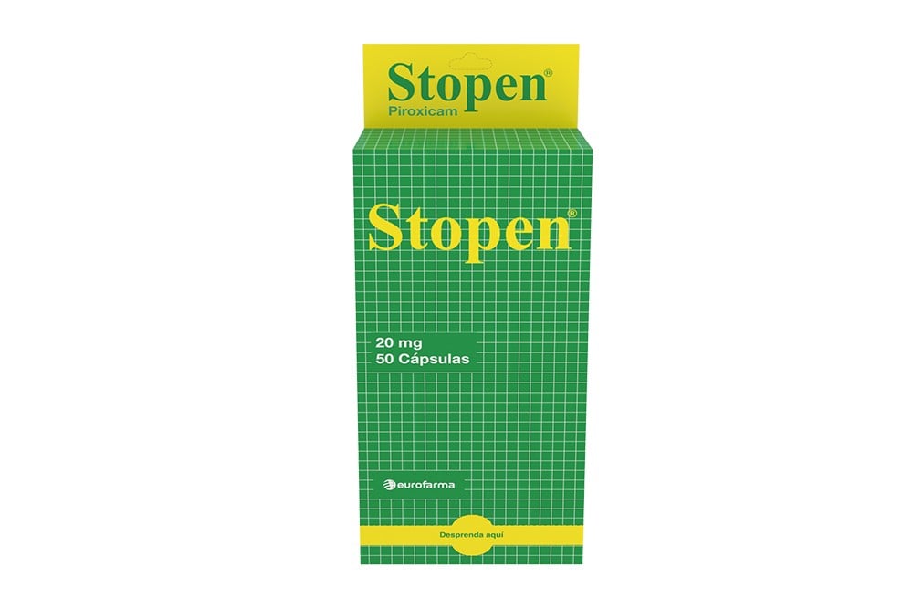 Piroxicam Stopen 20 Mg 50 Cápsulas