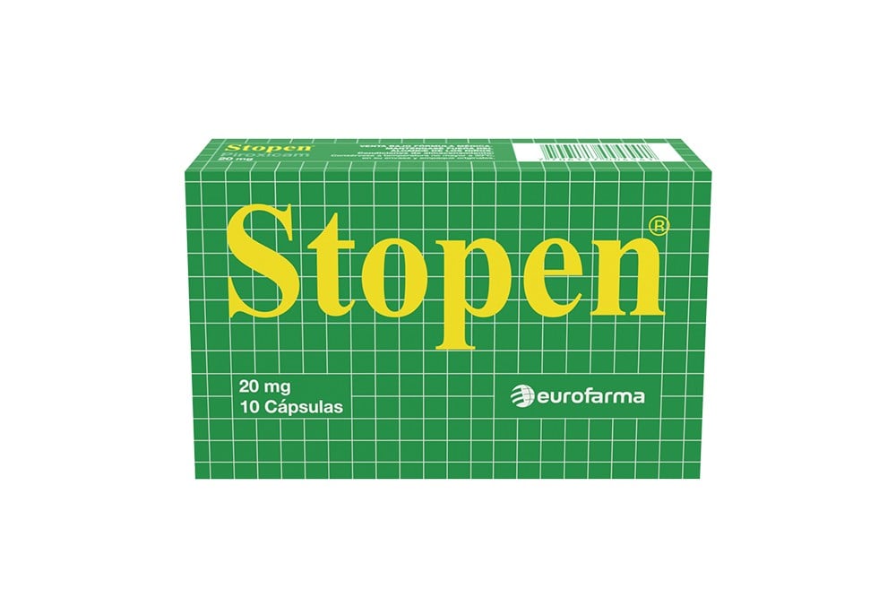 Piroxicam Stopen 20 Mg 10 Cápsulas