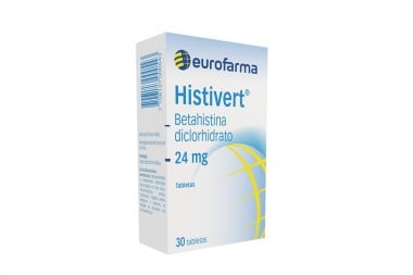 Betahistina Diclorhidrato Histivert 24 Mg 30 Tabletas