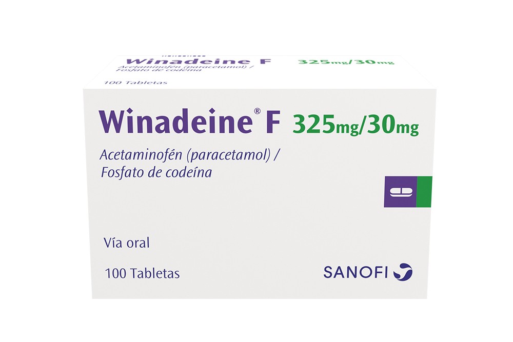Winadeine 325 / 8 Mg Caja Con 100 Tabletas