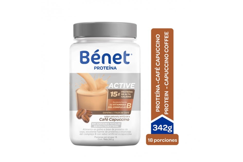 Alimento Base De Proteina Benet Sabor Café 342 G