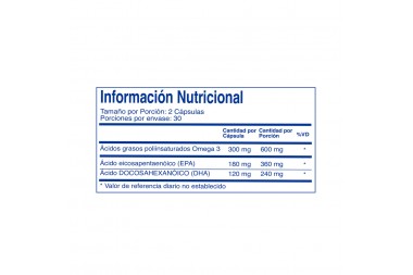Benet Omega 3 Benet 60 Capsulas