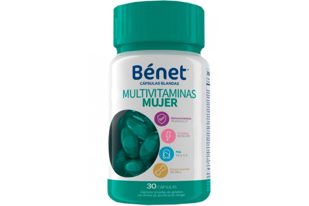 Multivitaminico Mujer Benet Frasco 30 Capsulas