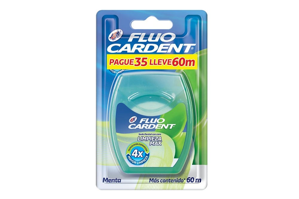 Oferta Seda Dental Fluocardent Limpieza Max 60 M
