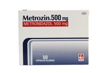 Metrozin 500 Mg 50 Cápsulas...