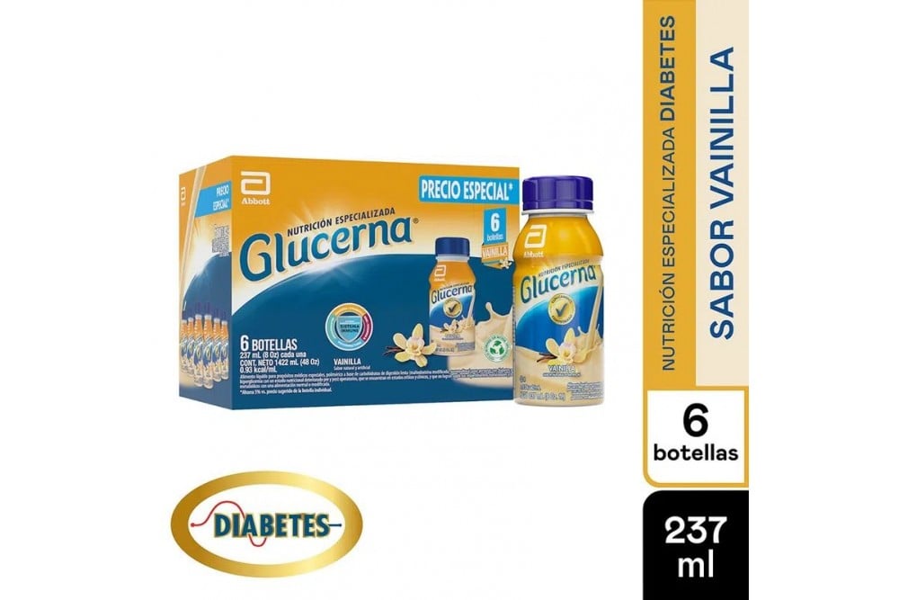 Oferta Glucerna Sabor Vainilla 6 Unds