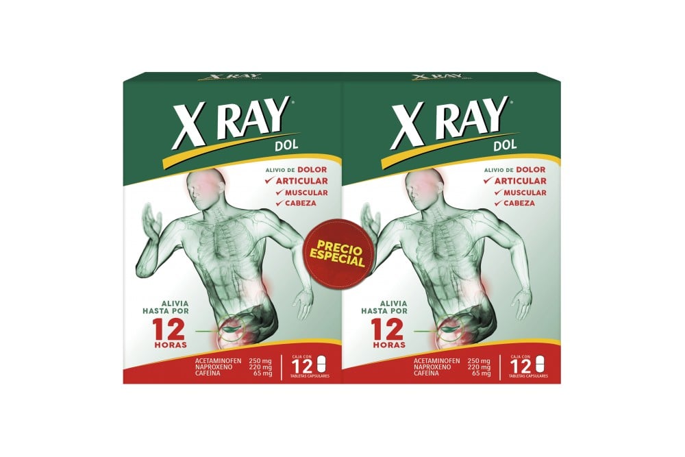 Oferta X Ray Dol 2 Cajas Con 24 Tabletas