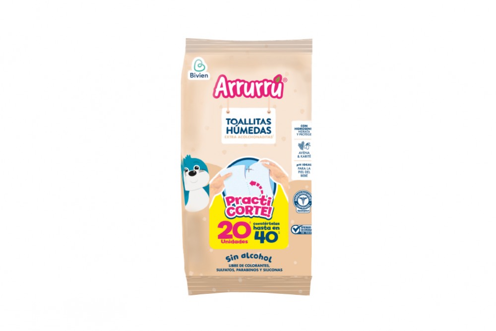 Toallitas Avena Y Karité Arrurrú 20 Unds