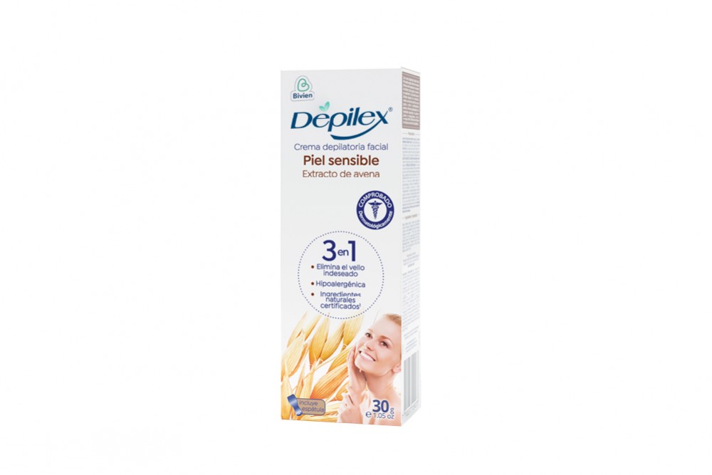Crema Depilatoria Facial Depilex Piel Sensible 30 G