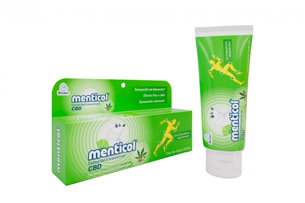 Gel Corporal Menticol Con Cannabis Y Cbd 100 G